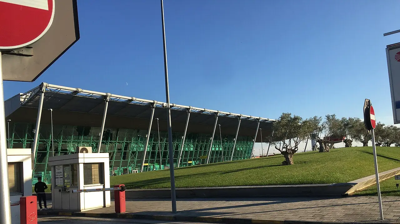 The terminal building of Tirana International Airport Nene Tereza (TIA)