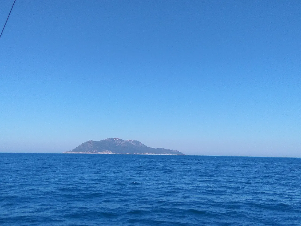 The rocky coastline of Sazan island in the Karaburun-Sazan marine park off Vlora