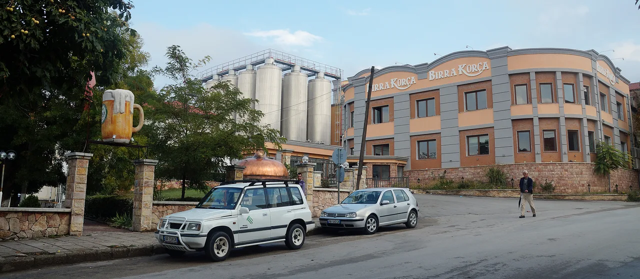 The Birra Korça brewery building in Korçë, the brand behind the annual beer festival