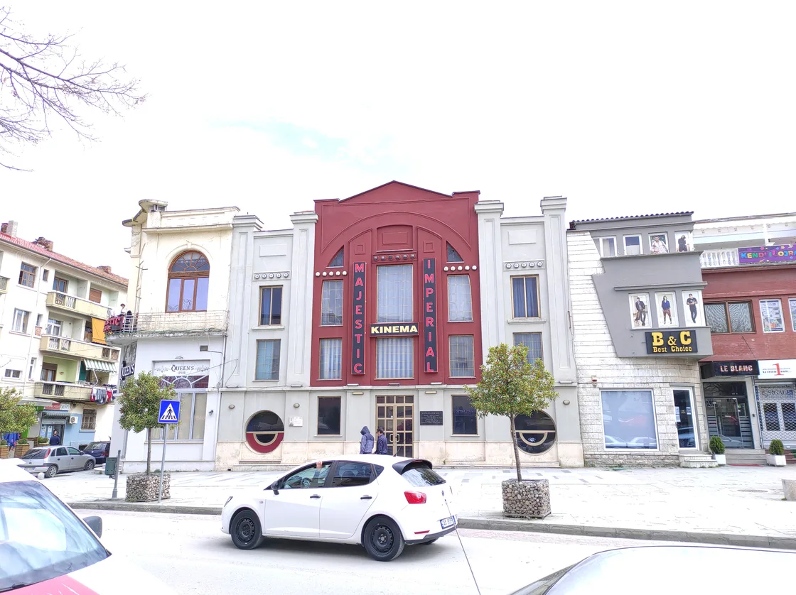 The historic Imperial Cinema building in Korça
